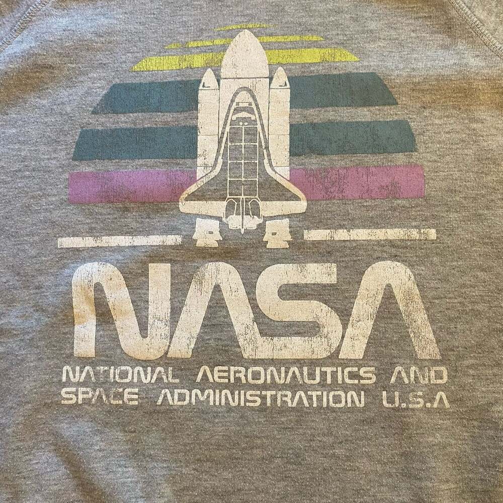 Grayson Threads NASA Space Shuttle Sweatshirt Size Medium Grey Pullover